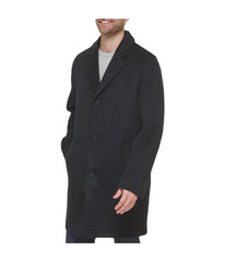 Mens Wool Coat Navy