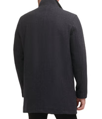 Mens Wool Melton Coat Charcoal