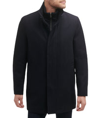 Mens Wool Melton Coat Navy