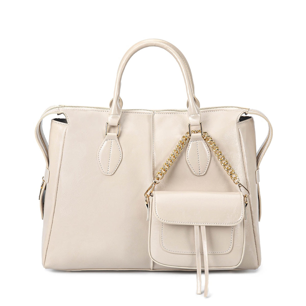  MKF Collection Yareli Tote Bag - Ivory - Bonton