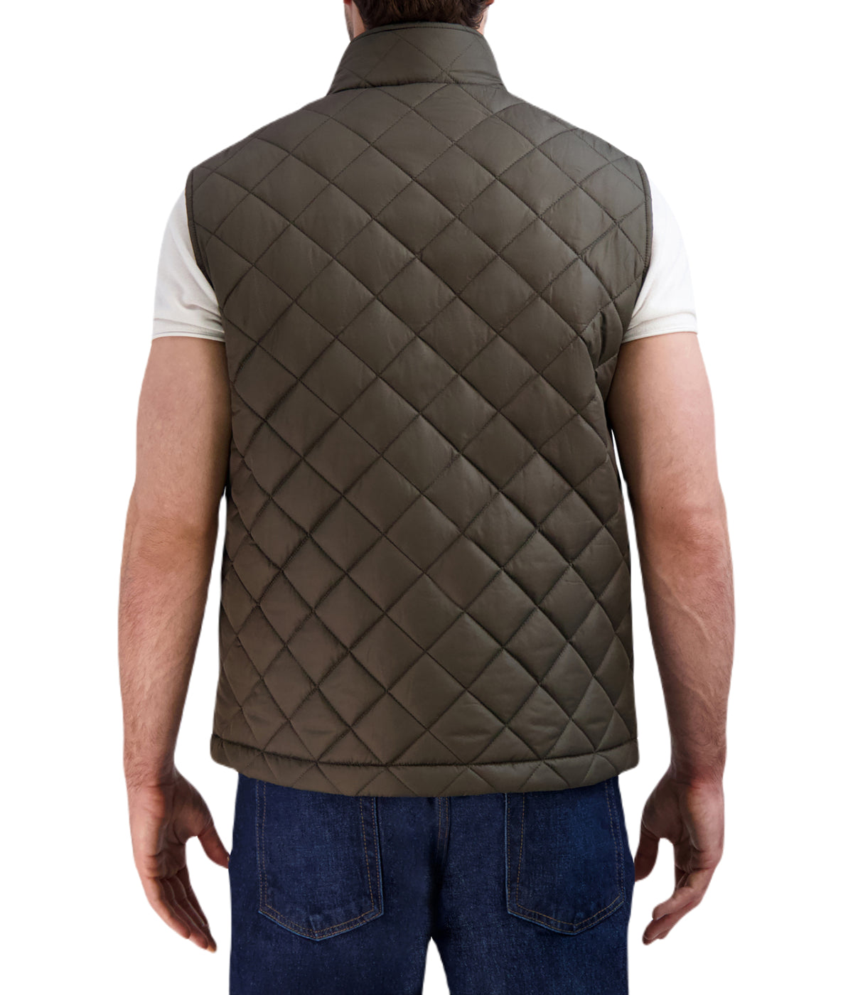  Cole Haan Quilted Vest Olive - Olive - Bonton