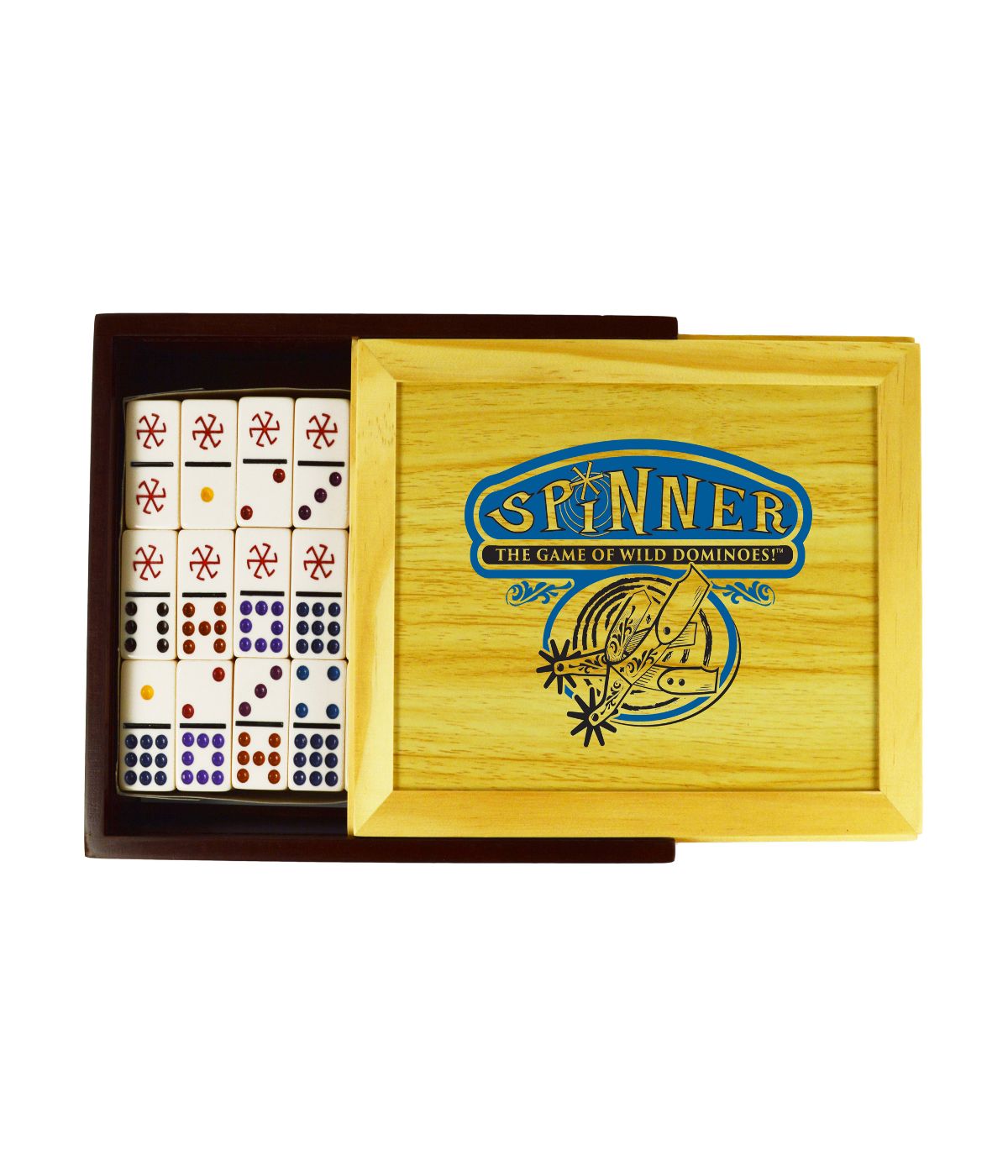  Spinner - The Game of Wild Dominoes! Multi - Multi - Bonton