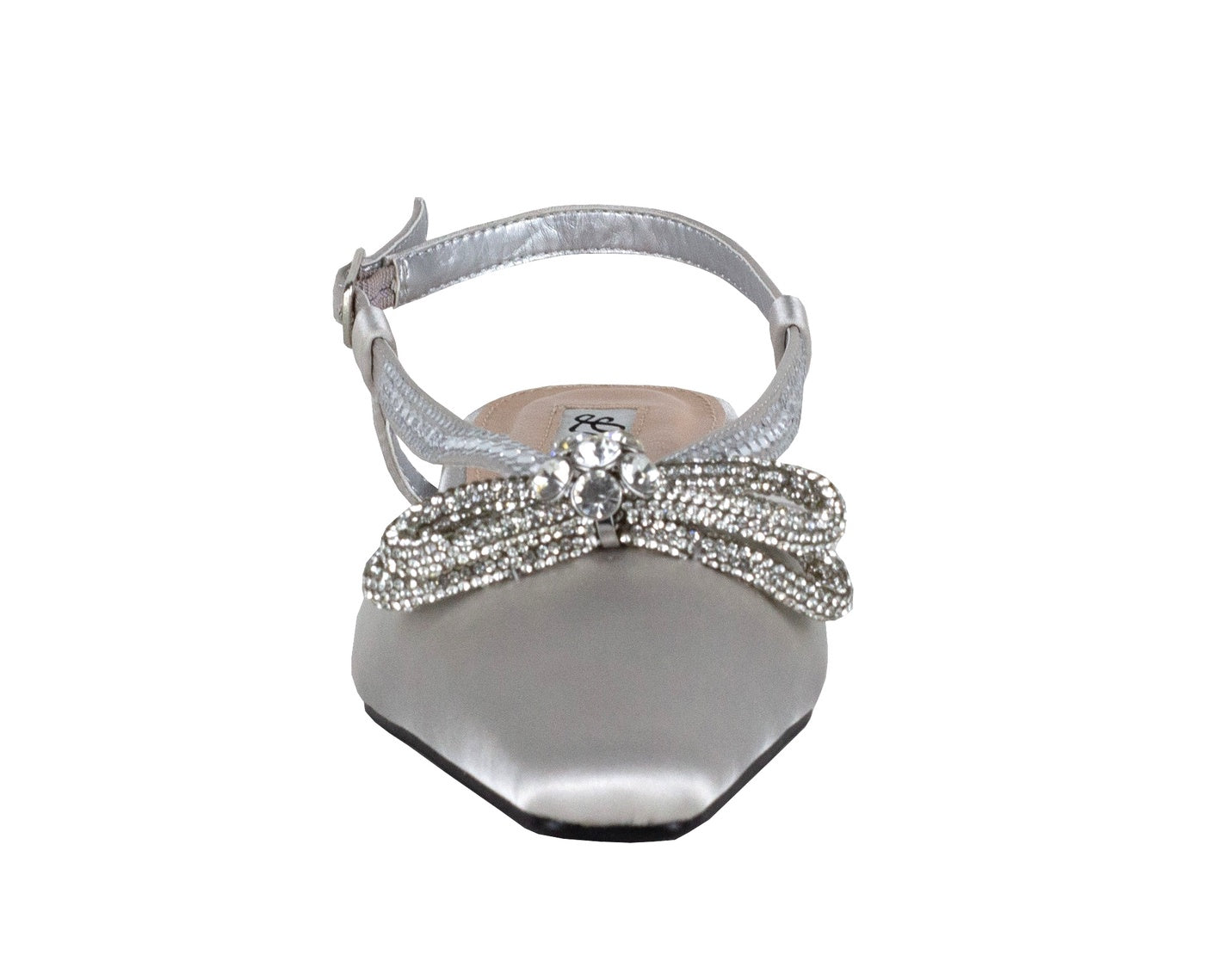  Lady Couture Kendal Flat Slingback - Silver - Bonton