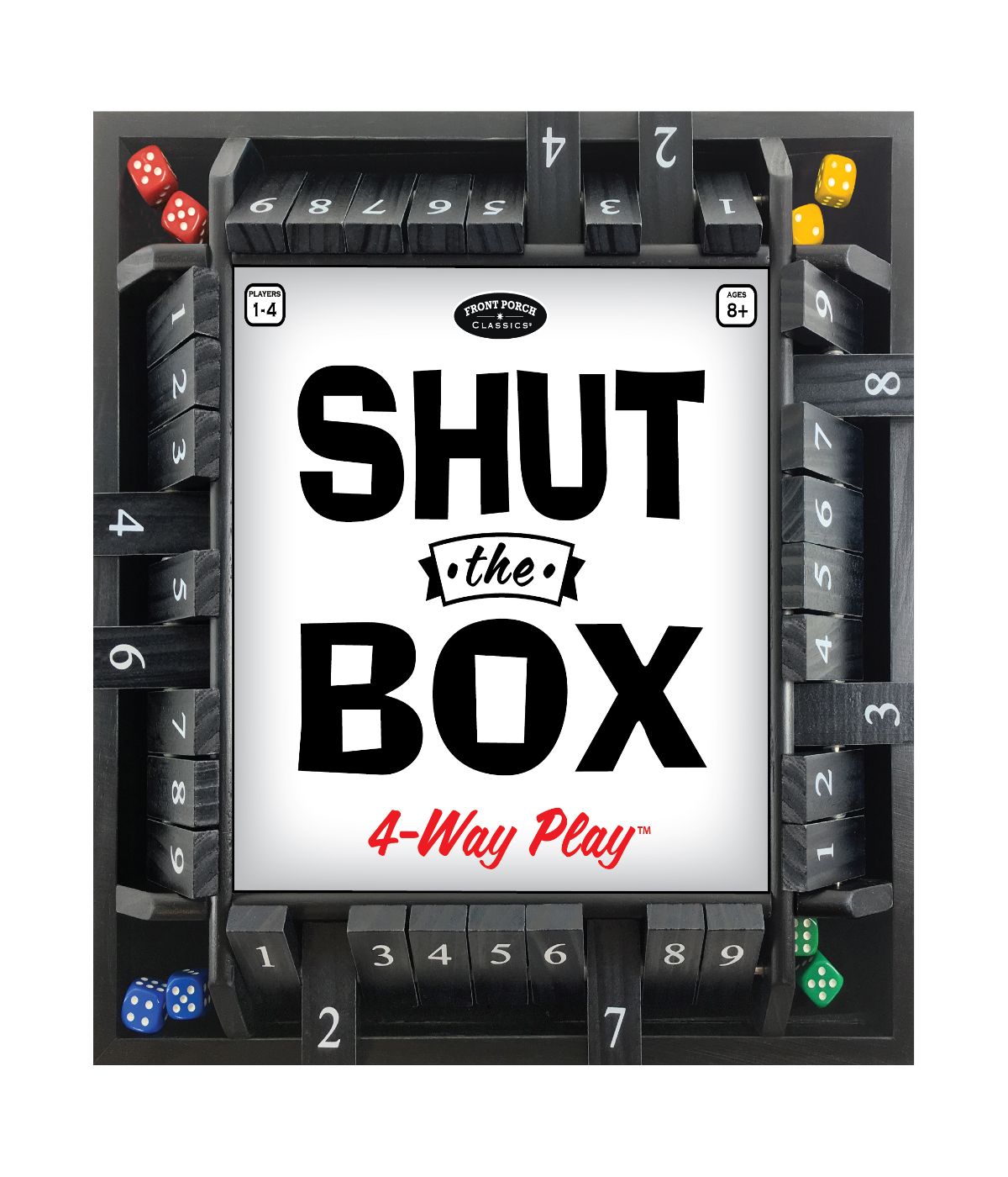  Shut the Box 4-Way Play Multi - Multi - Bonton