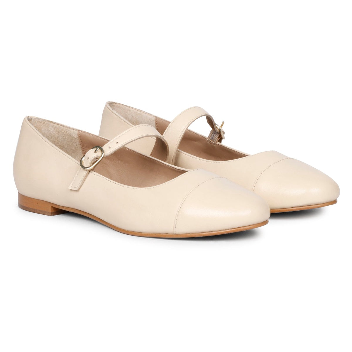  Saint G Saint G - Garlen - Flat Ballerinas - Macadamia - Bonton