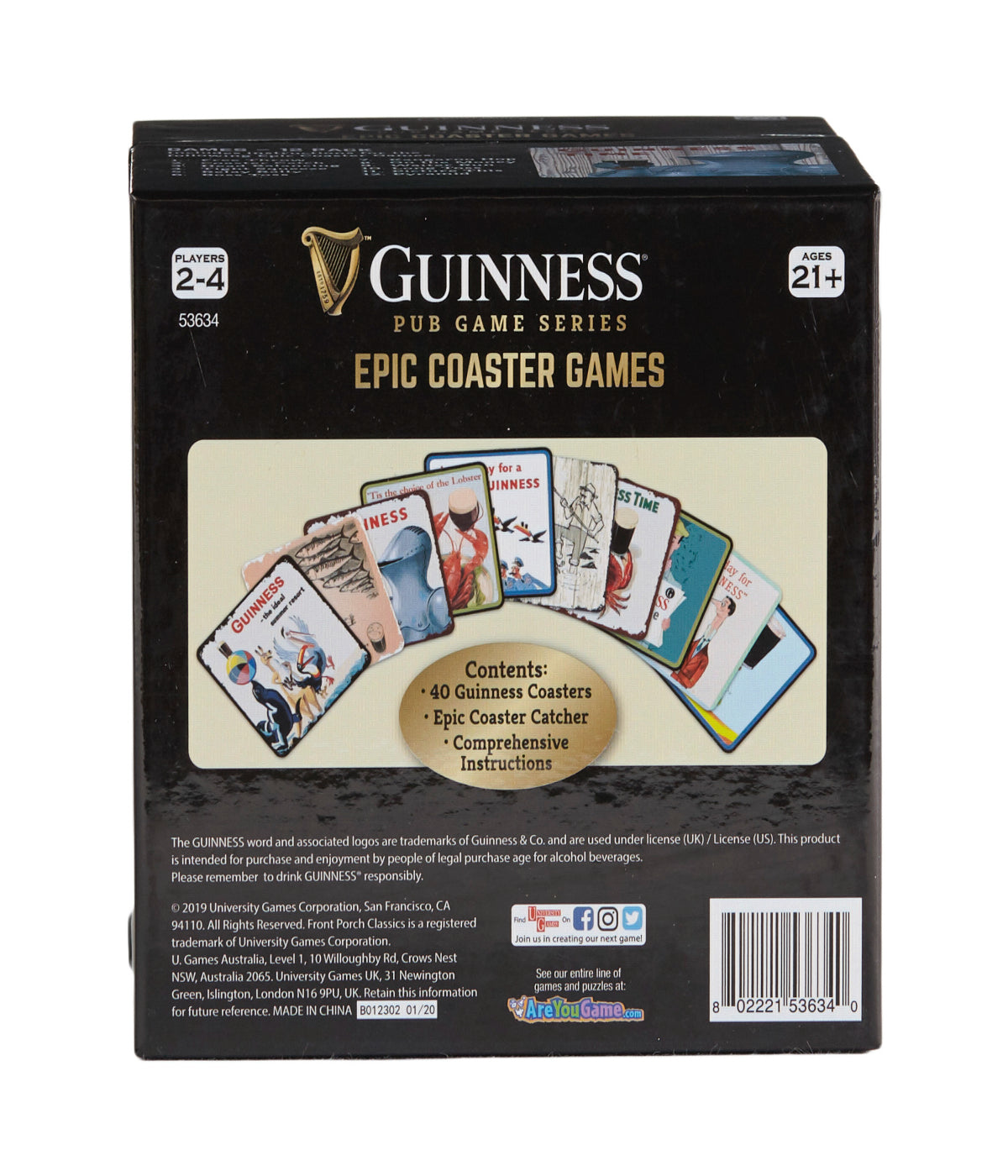  Guinness Pub Game Series - Epic Coaster Games Multi - Multi - Bonton