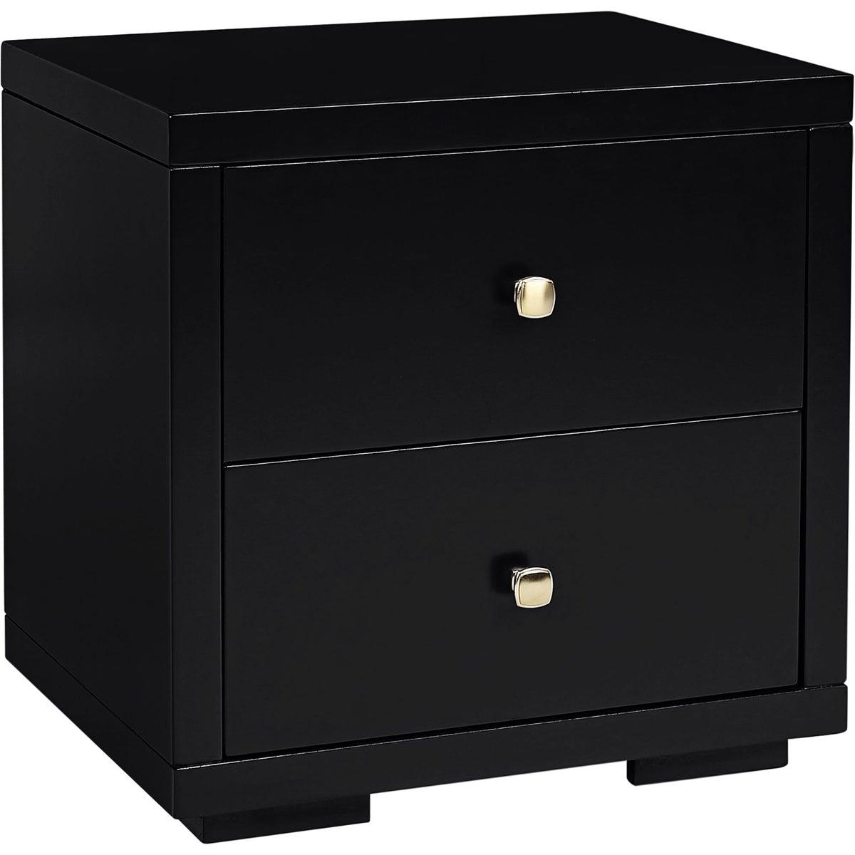  Wood Nightstand - Black - Bonton