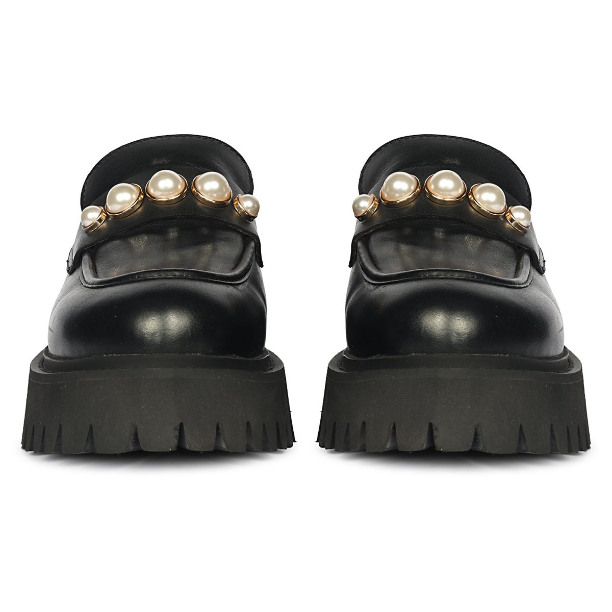  Saint G Fearl - Heeled Mule - Black - Bonton