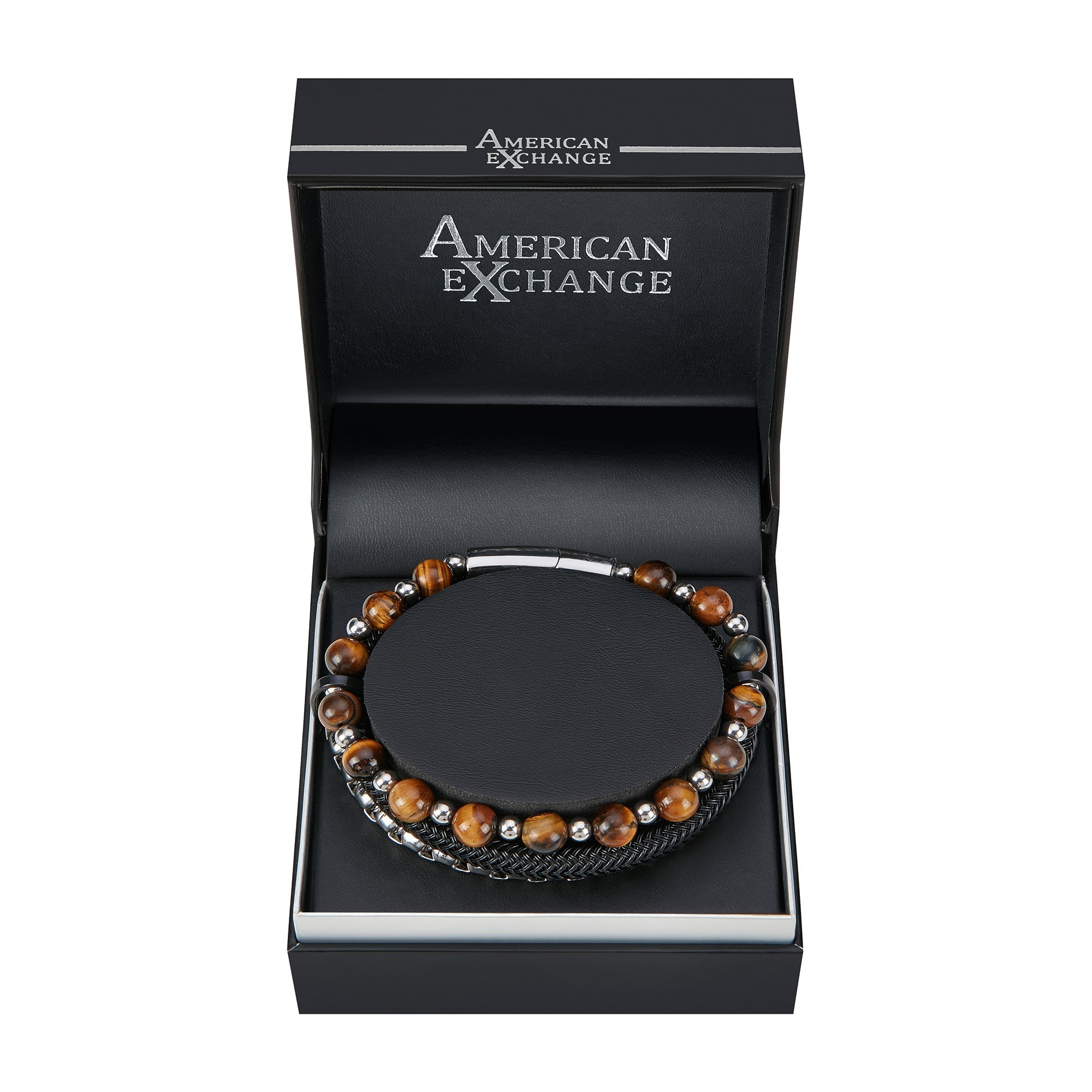  American Exchange American Exchange 3 Piece Bracelet Set - Black/Blue - Bonton