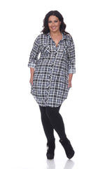 Plus Piper Stretchy Plaid Tunic