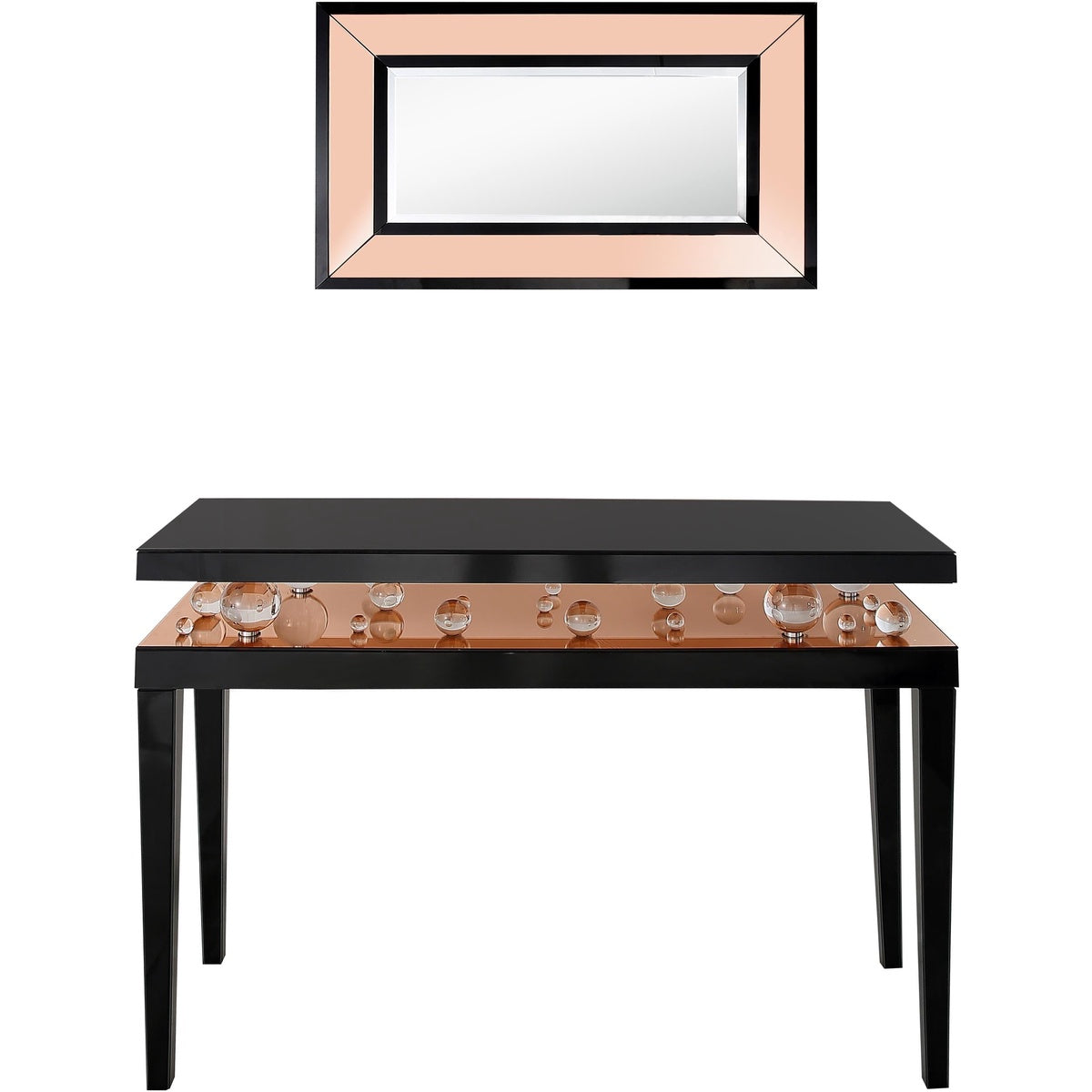  Gelenau Wall Mirror and Console Table - Mirror - Bonton