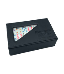 ChickenFoot Double 9 Color Dot Dominoes - Professional Size Multi