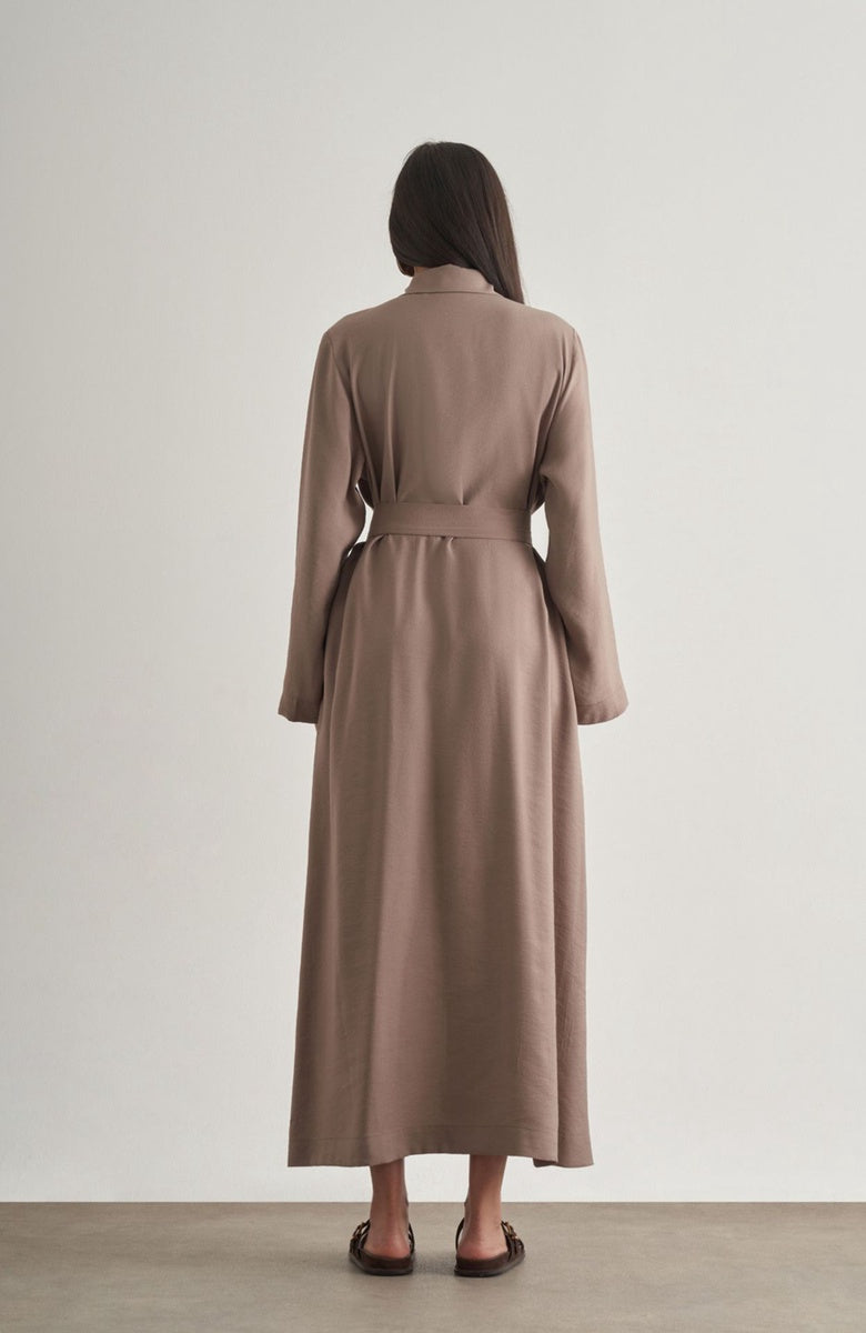  Mizalle Mizalle Shirt Dress - Mink - Bonton
