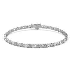 Charles & Colvard Moissanite XO Tennis Bracelet