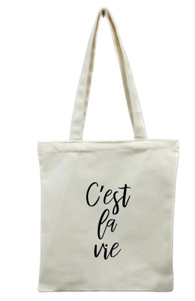  Lemonbella Reagan Sailcloth Tote C’est La Vie - Follow your heart - Bonton