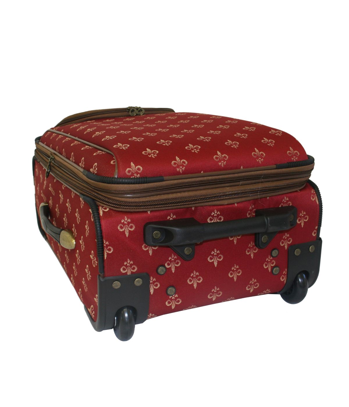  American Flyer Fleur De Lis 4-Piece Luggage Set - Red - Bonton