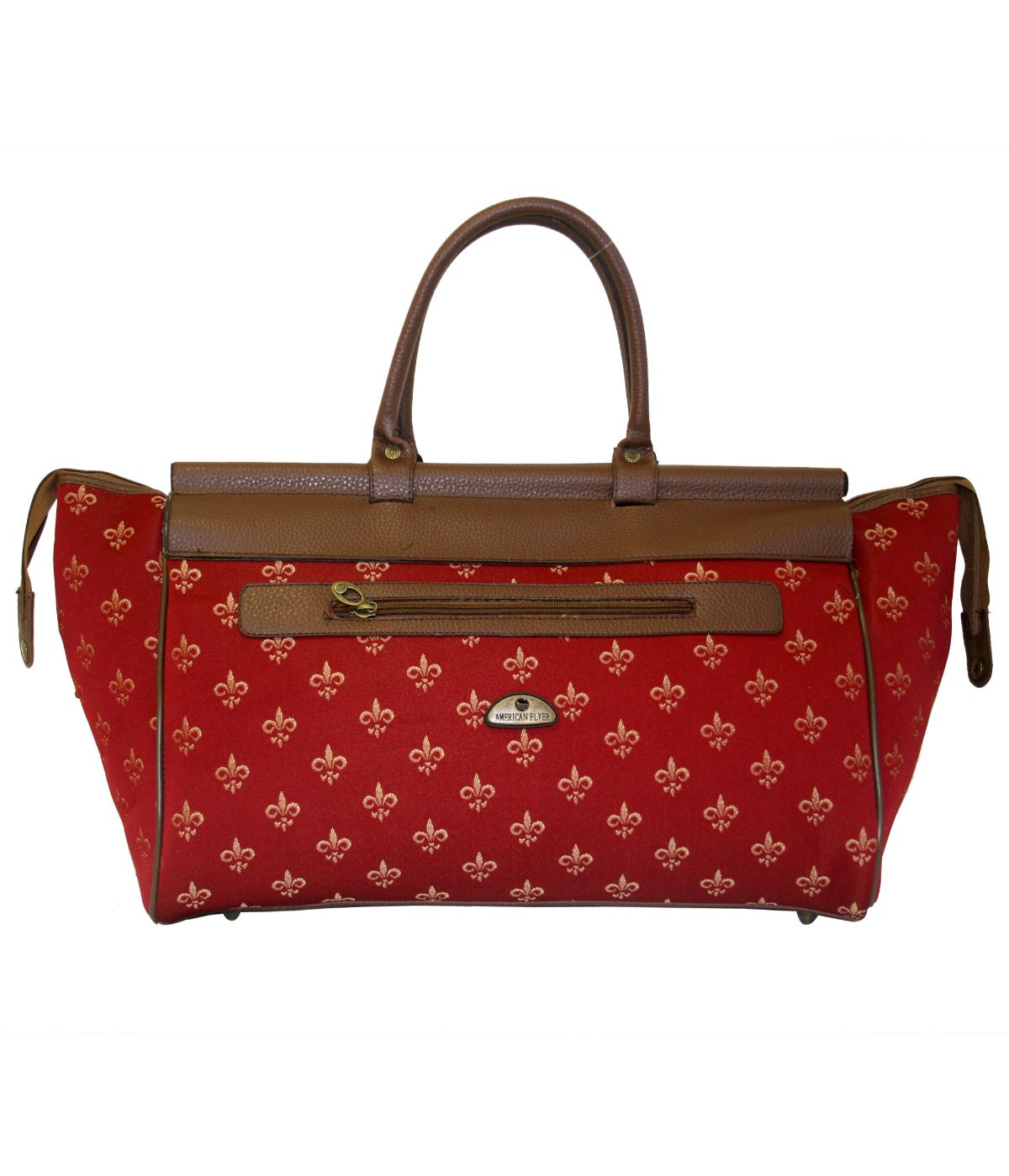  American Flyer Fleur De Lis 4-Piece Luggage Set - Red - Bonton