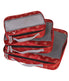  American Flyer Fleur De Lis Packing Cubes - 3-Piece Set - Red - Bonton