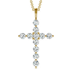 Charles & Colvard 1.10cttw Moissanite Cross Pendant