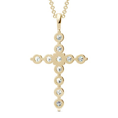 Charles & Colvard 1.10cttw Moissanite Cross Pendant