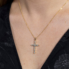 Charles & Colvard 1.10cttw Moissanite Cross Pendant