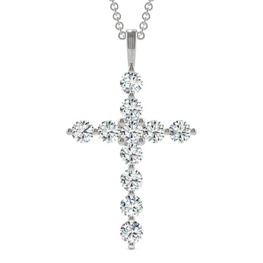 Charles & Colvard 1.10cttw Moissanite Cross Pendant