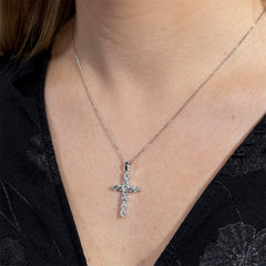 Charles & Colvard 1.10cttw Moissanite Cross Pendant