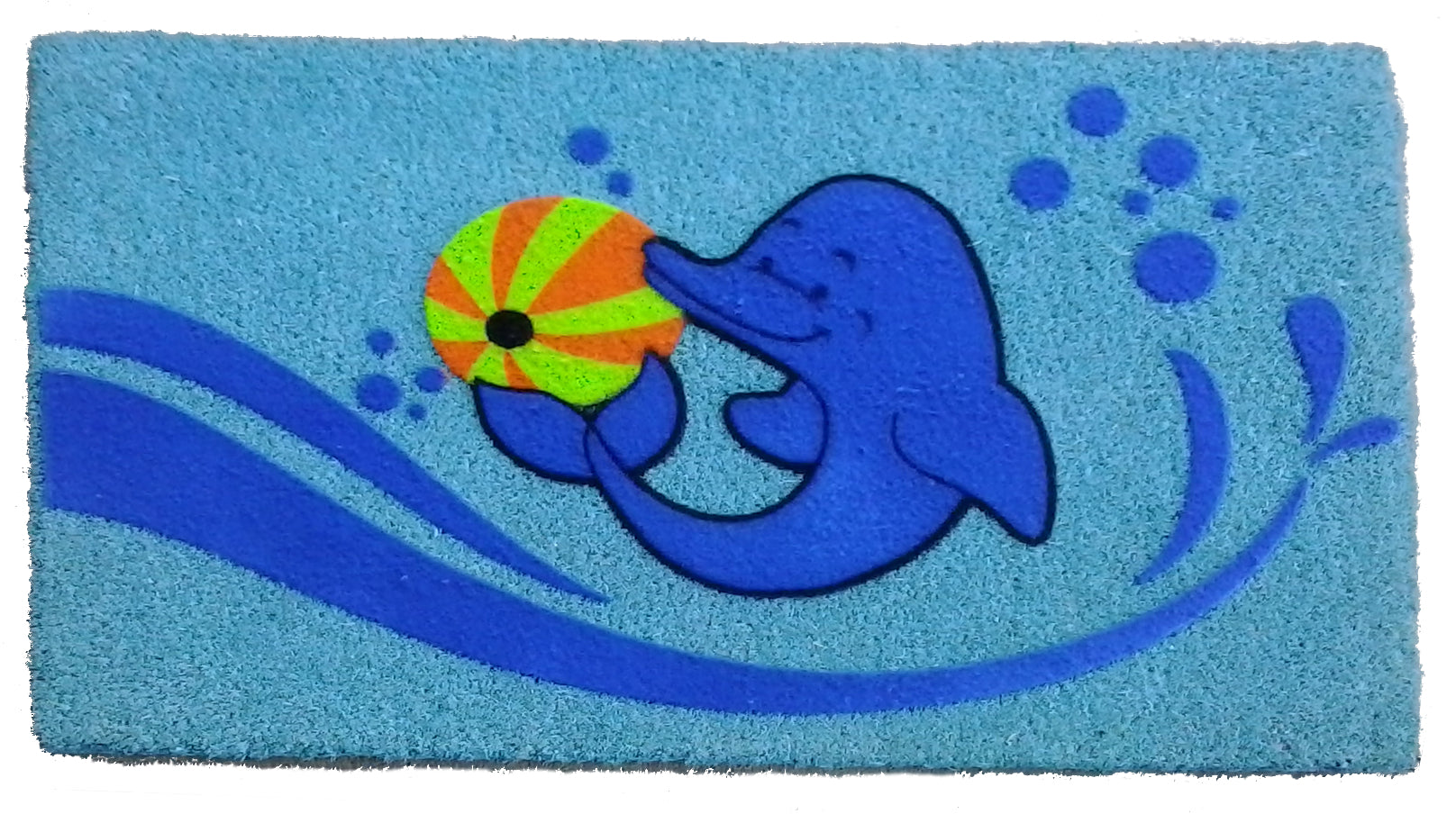  Imports Decor Dolphin Beach Ball Doormat - N/A - Bonton