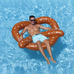 60" Inflatable Giant Pretzel Swimming Pool Float