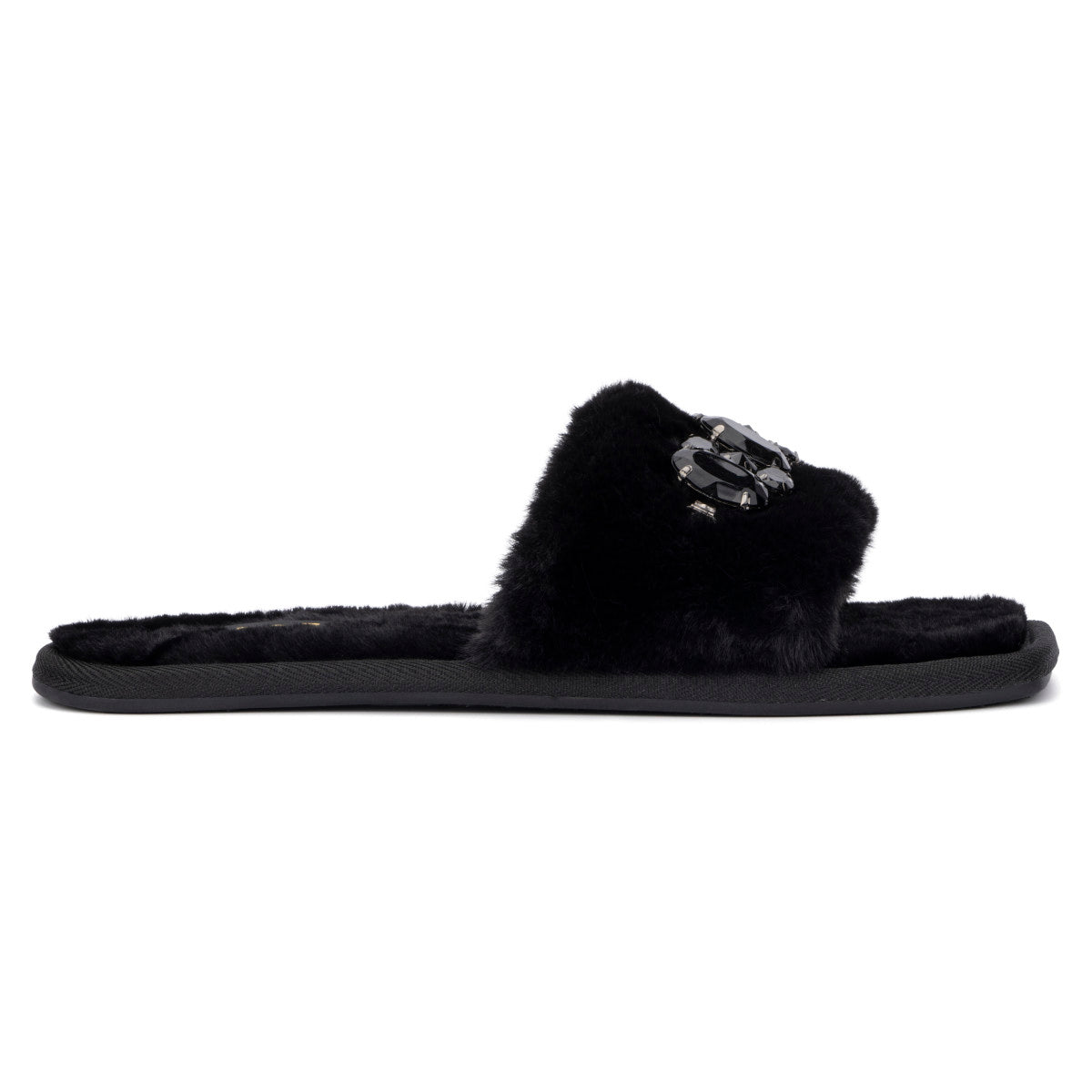  Torgeis Women's Isabella Furry Slides - Black - Bonton