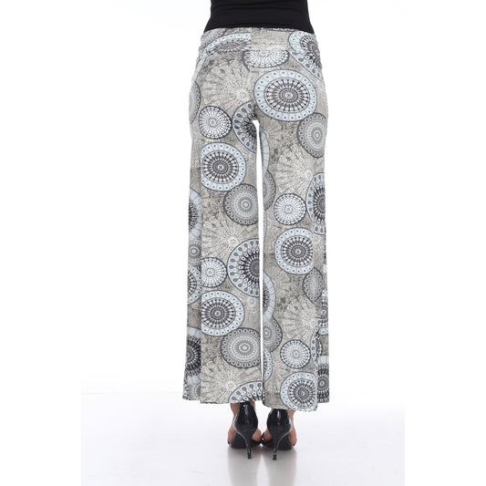 Circle Print Palazzo Pants