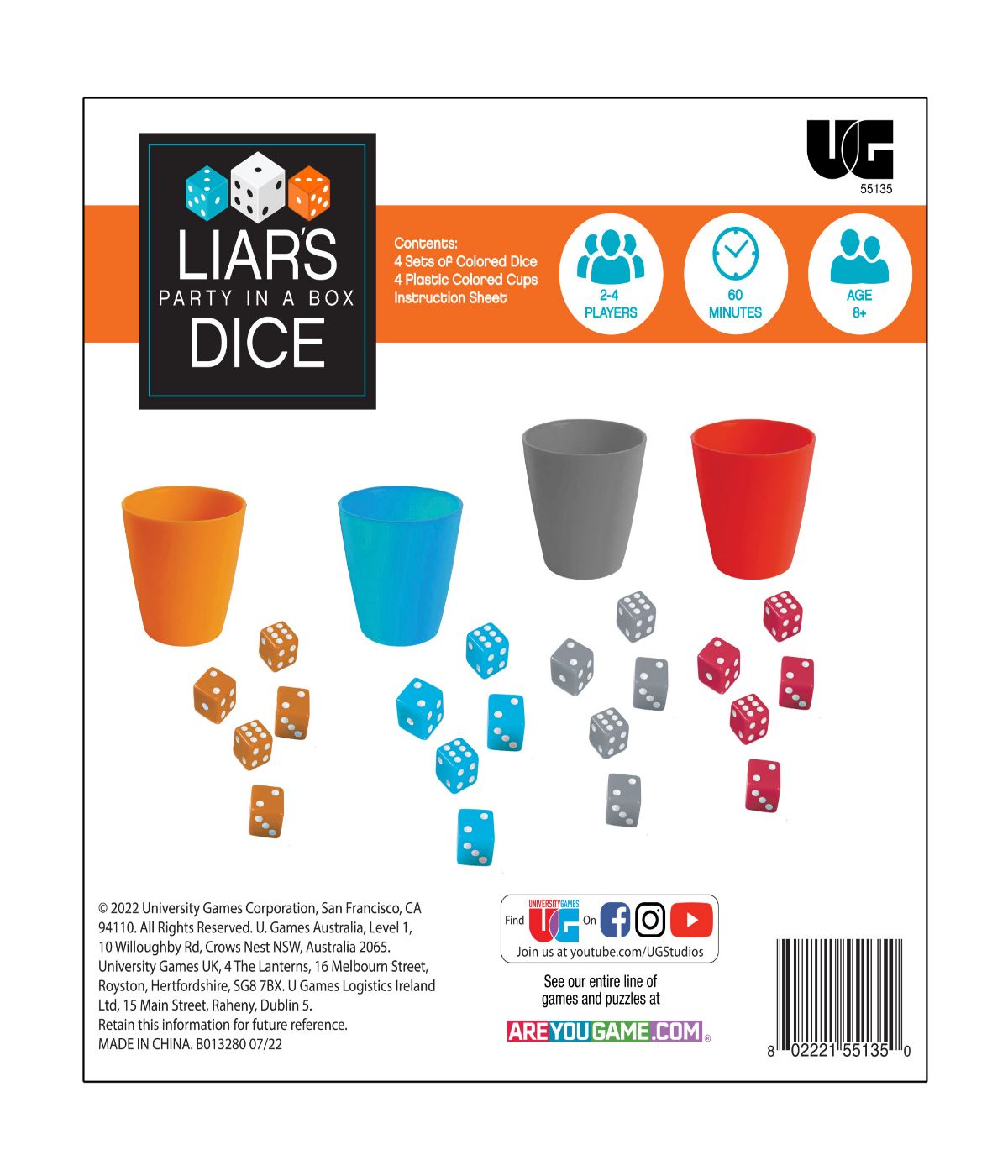  Liar's Dice Party in a Box Multi - Multi - Bonton