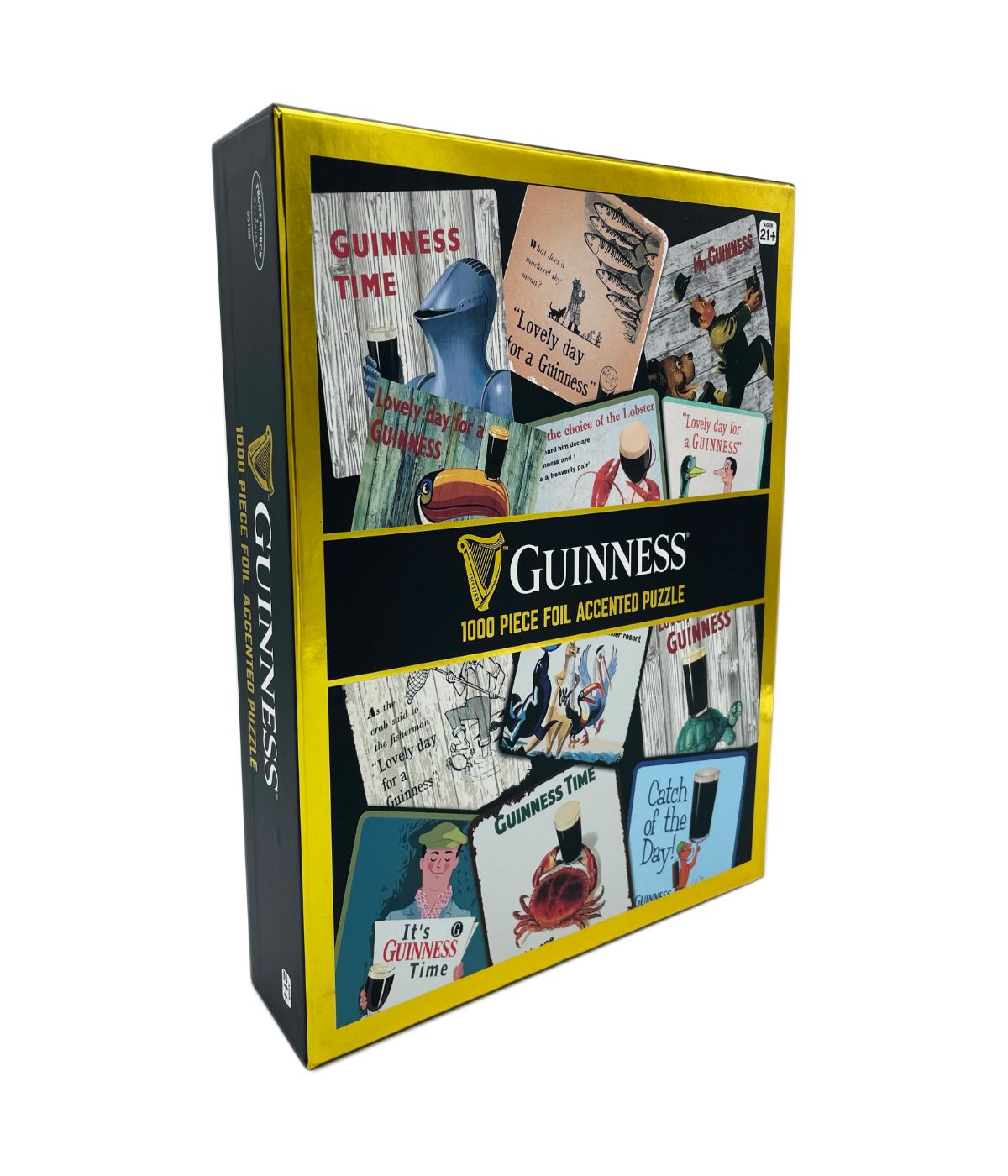  Guinness Foil Accented Puzzle - Coaster: 1000 Pcs Multi - Multi - Bonton