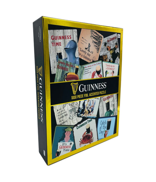 Guinness Foil Accented Puzzle - Coaster: 1000 Pcs Multi