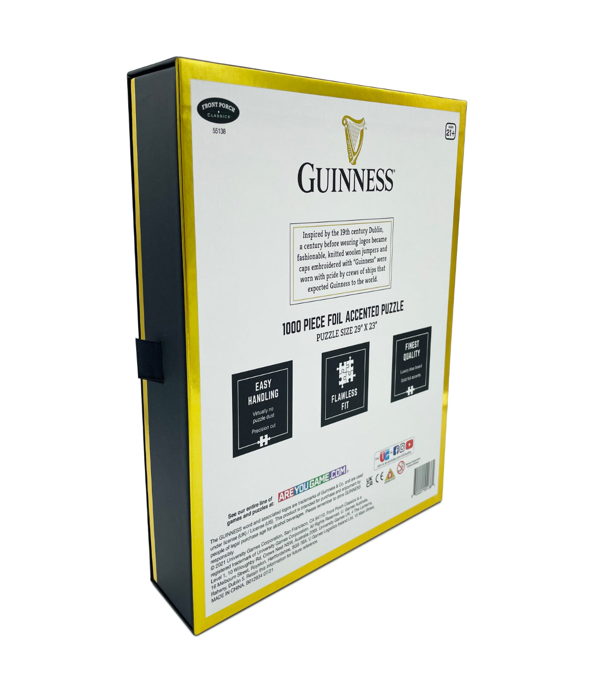  Guinness Foil Accented Puzzle - Coaster: 1000 Pcs Multi - Multi - Bonton