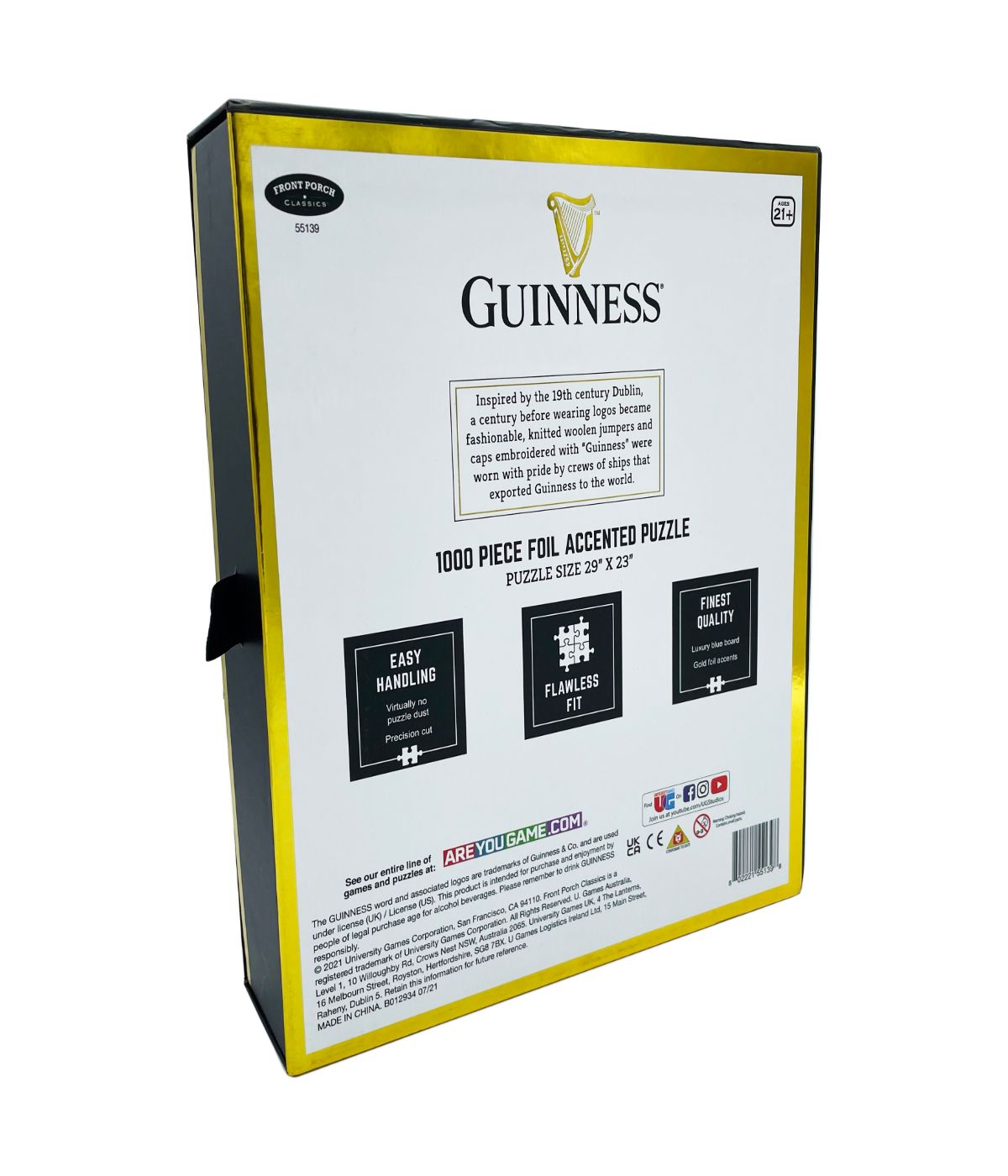  Guinness Foil Accented Puzzle - Retro: 1000 Pcs Multi - Multi - Bonton