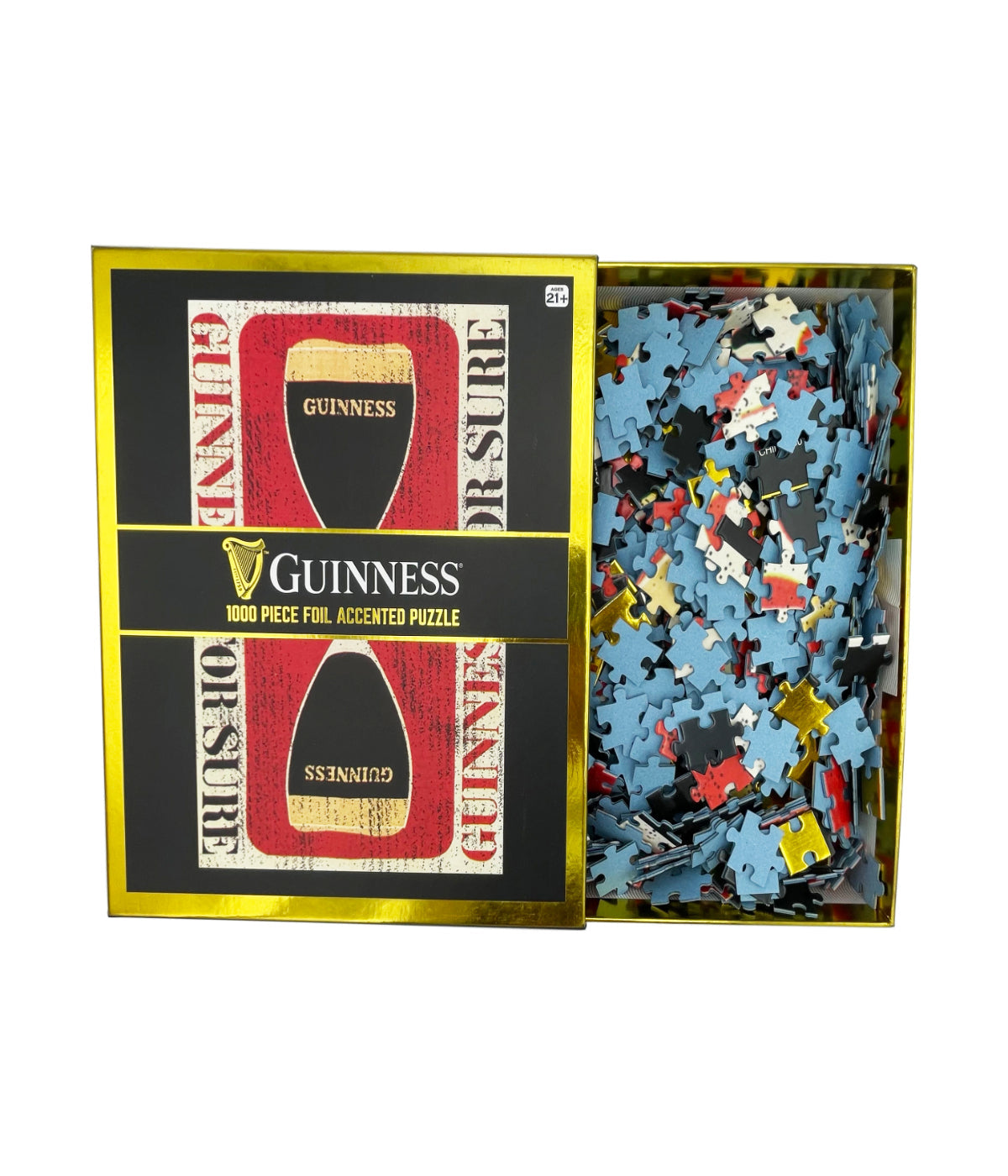  Guinness Foil Accented Puzzle - Retro: 1000 Pcs Multi - Multi - Bonton