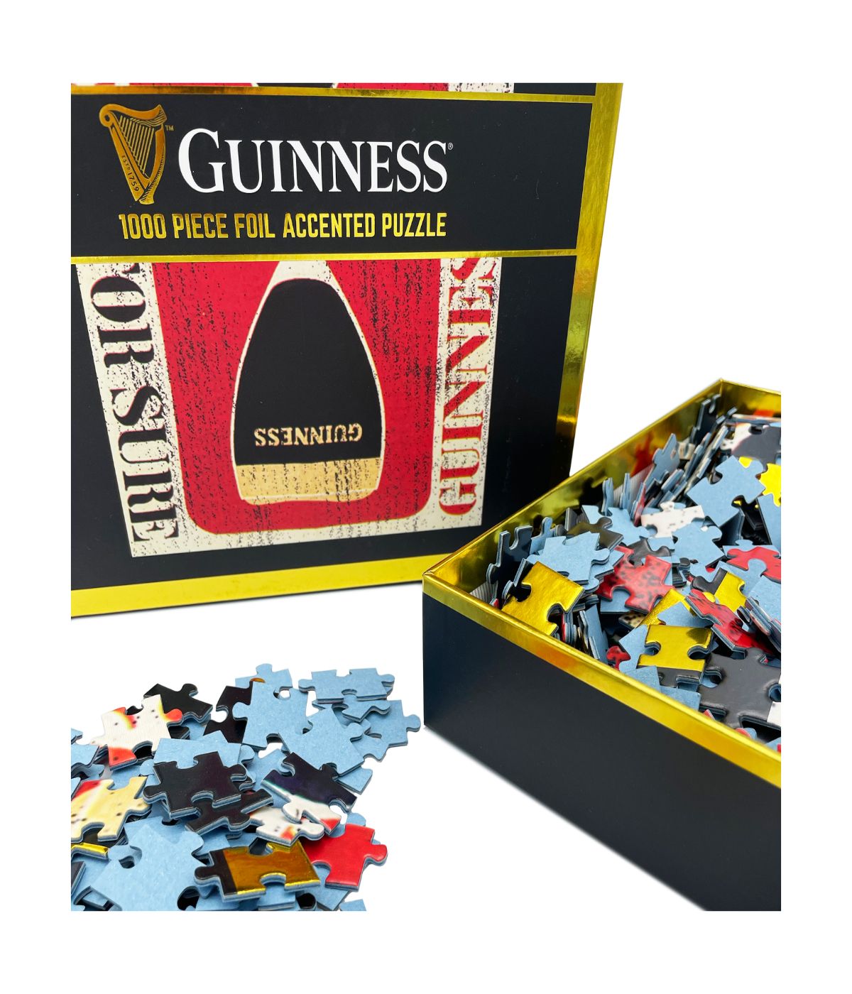  Guinness Foil Accented Puzzle - Retro: 1000 Pcs Multi - Multi - Bonton