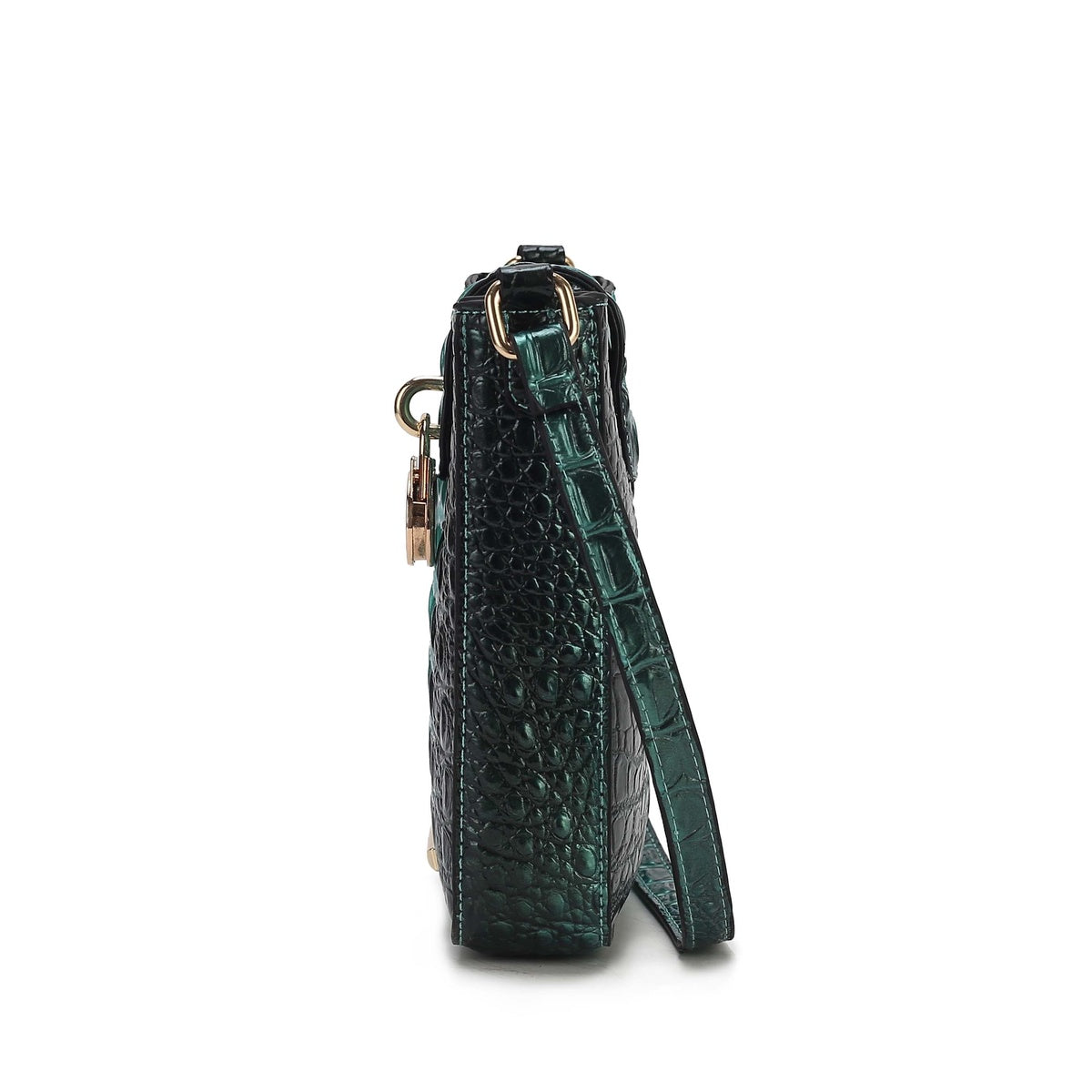  MKF Collection Avery Croc-Embossed Crossbody Bag - Croco Navy - Bonton