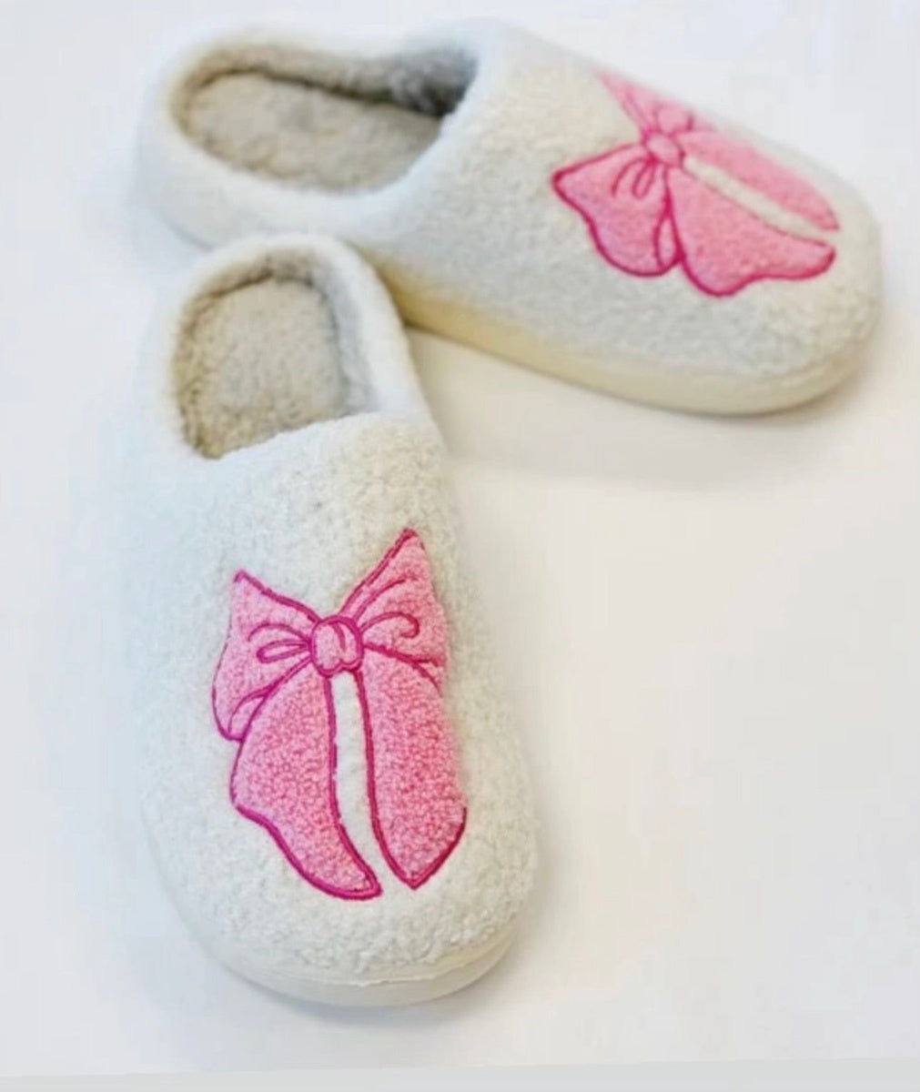  Lemonbella Christa Bow Slippers- Pink - Small 5/6 - Bonton