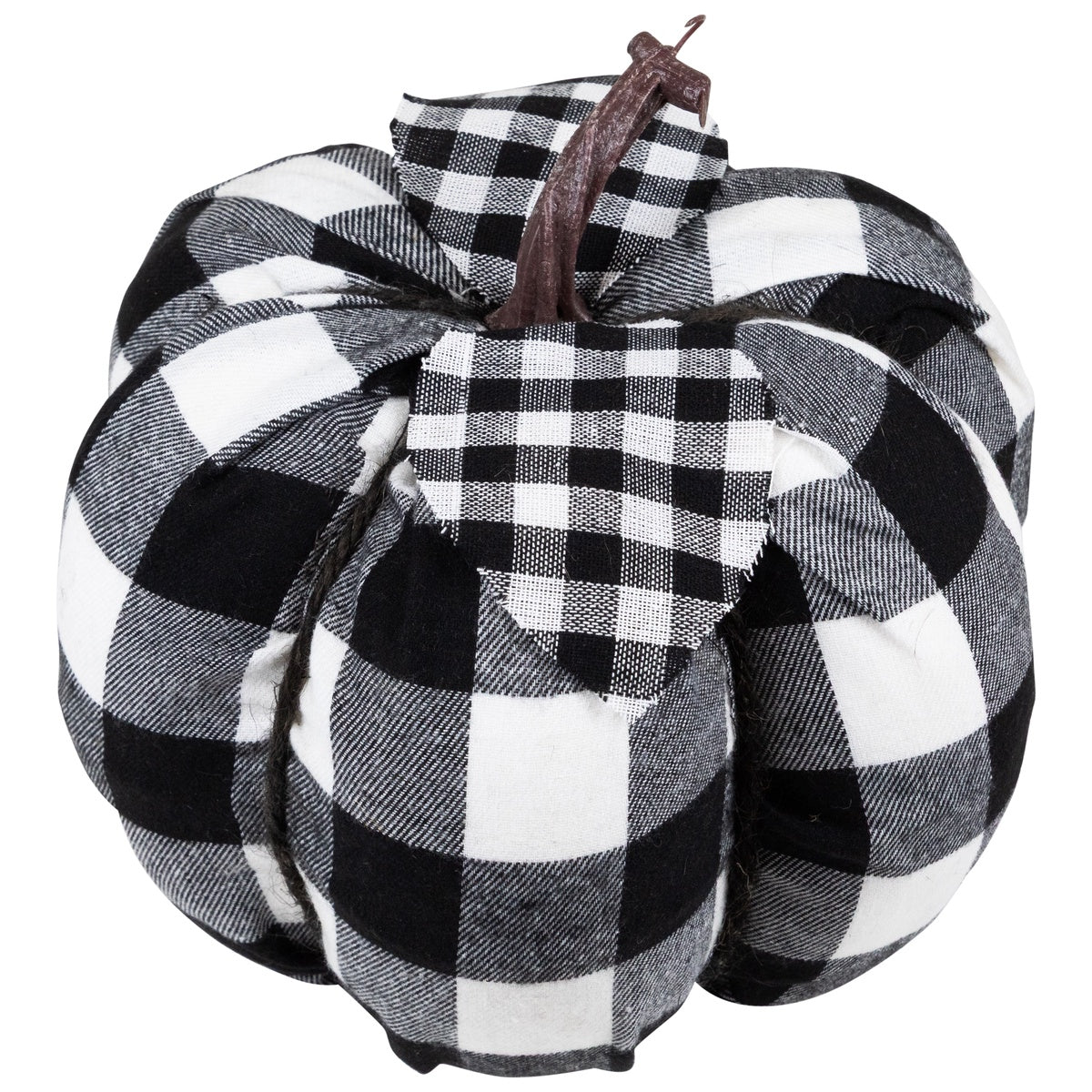  Northlight Buffalo Plaid Fall Harvest Pumpkin - 7