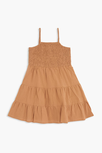  Forever 21 Girls Tiered Cami Dress (Kids) - brown-swatch - Bonton