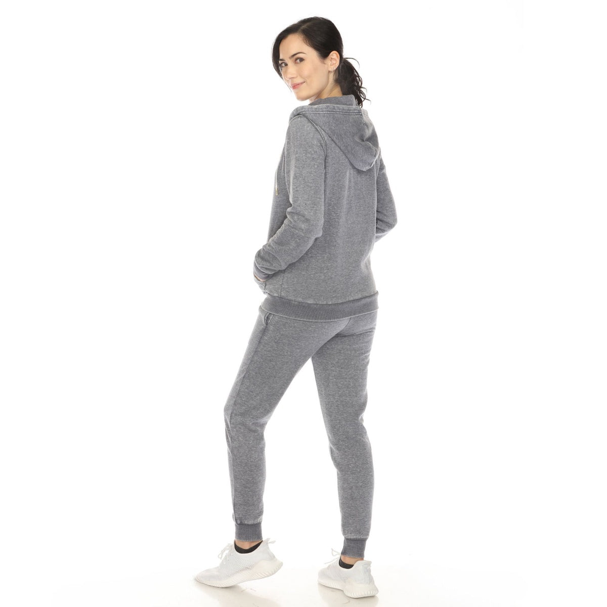  White Mark Women's Burnout Jogger Set - S - Bonton