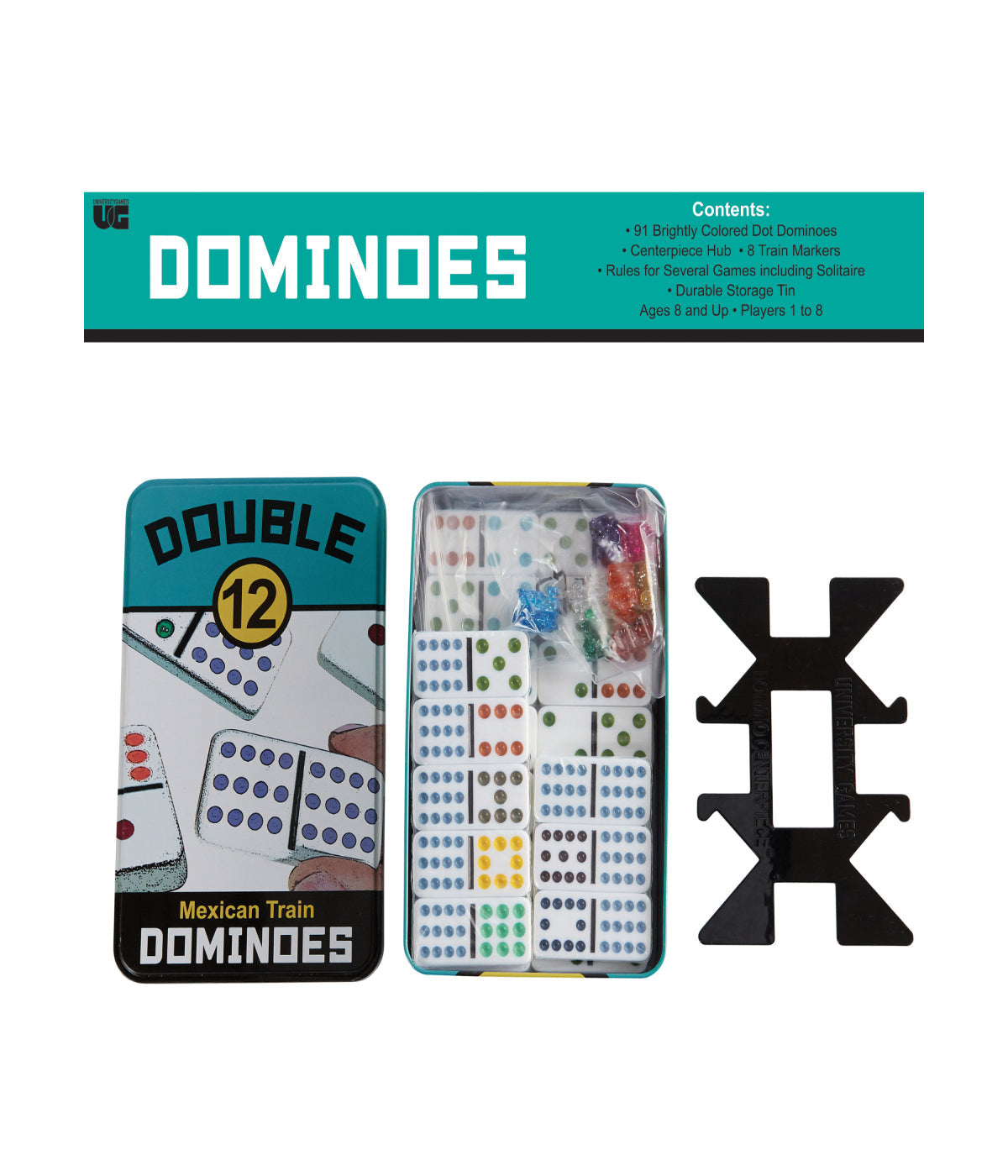  Double 12 Mexican Train Dominoes Multi - Multi - Bonton