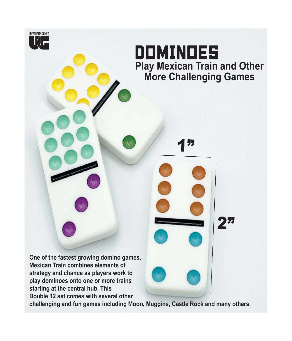  Double 12 Mexican Train Dominoes Multi - Multi - Bonton