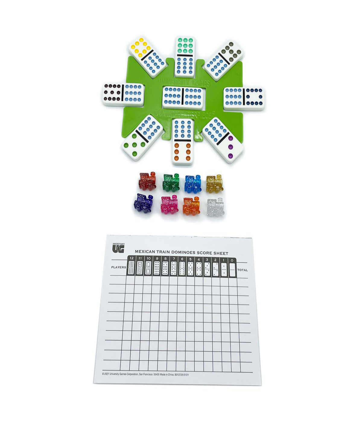  University Games Mexican Train Deluxe Dominoes - Multi - Bonton