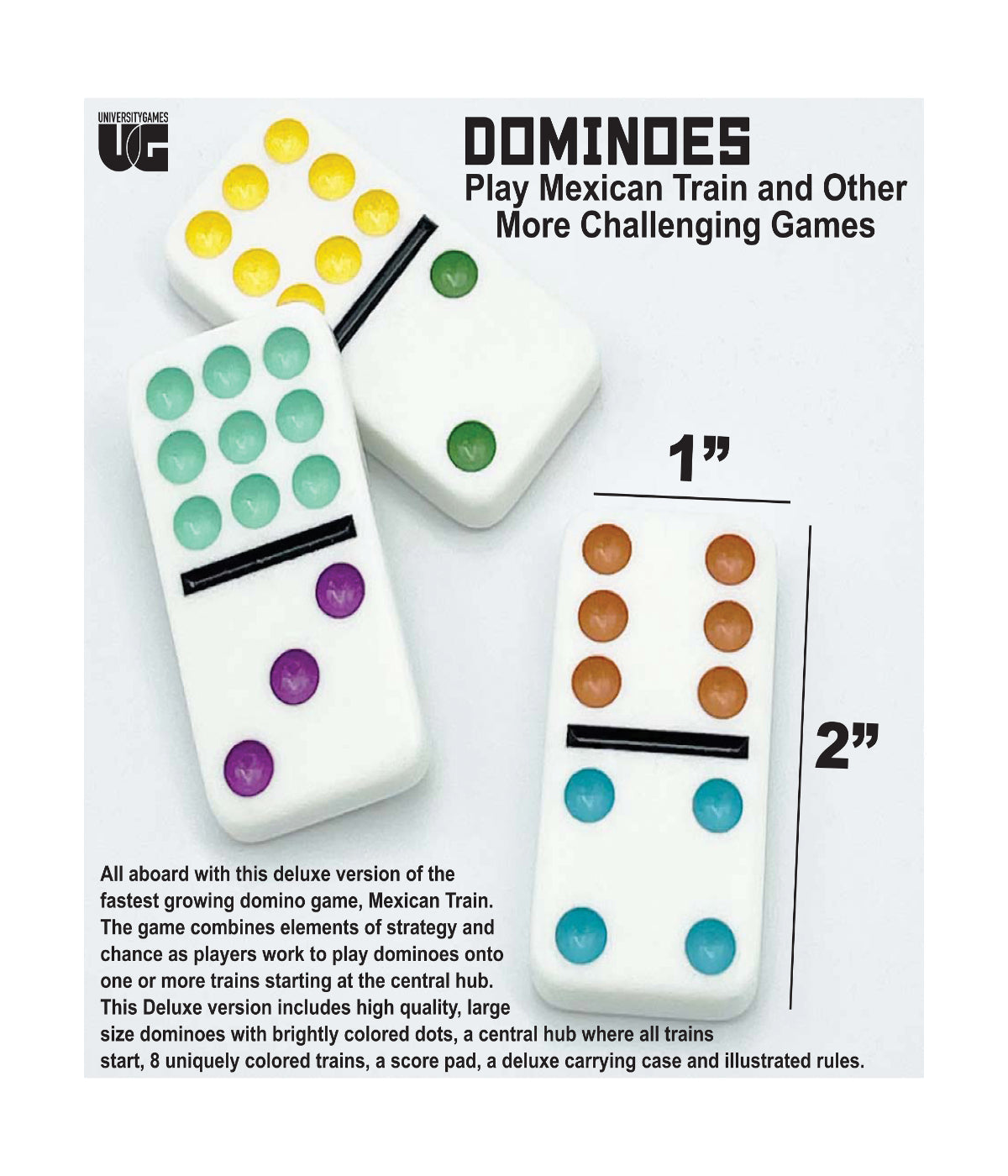  University Games Mexican Train Deluxe Dominoes - Multi - Bonton