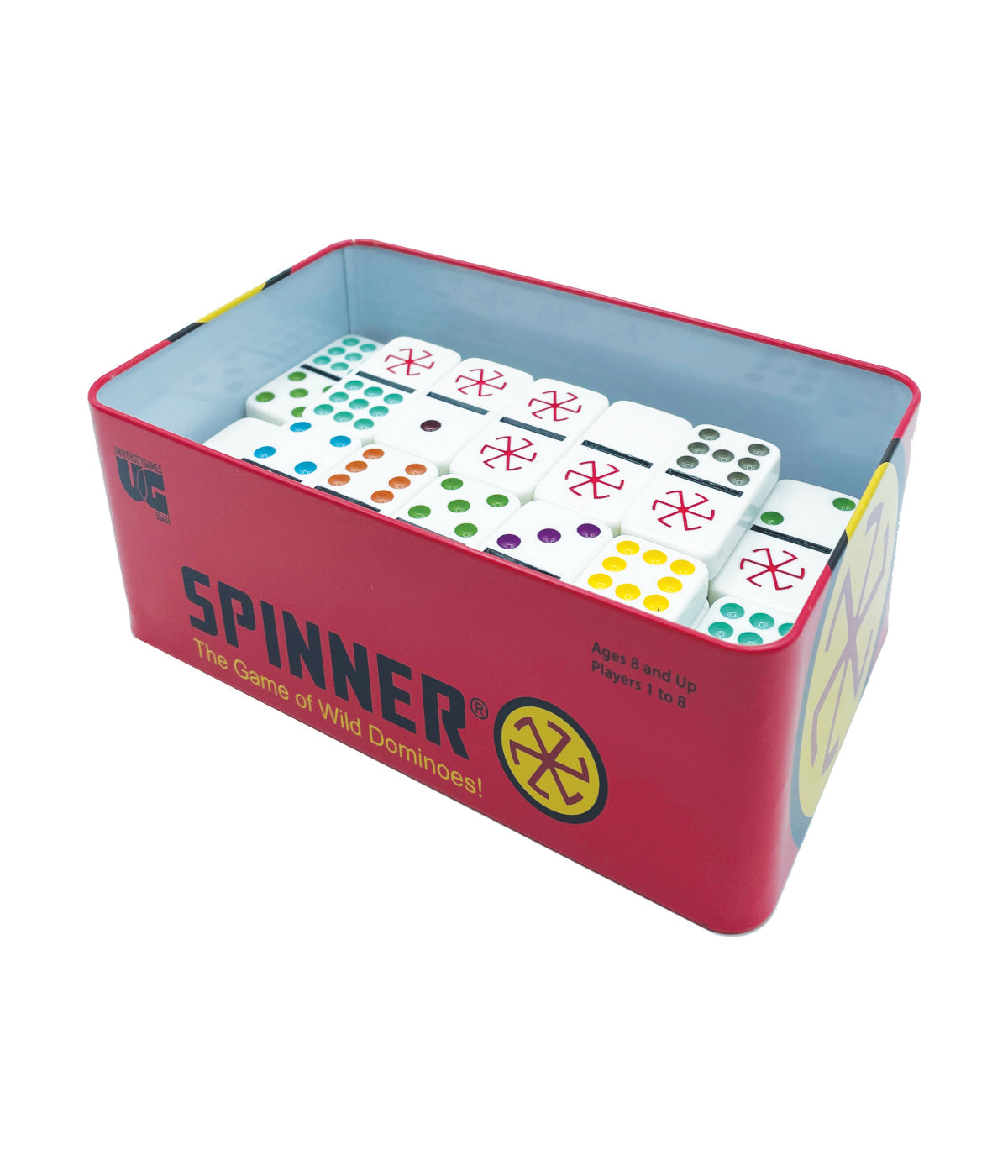  Spinner - The Game of Wild Dominoes! Tin Multi - Multi - Bonton