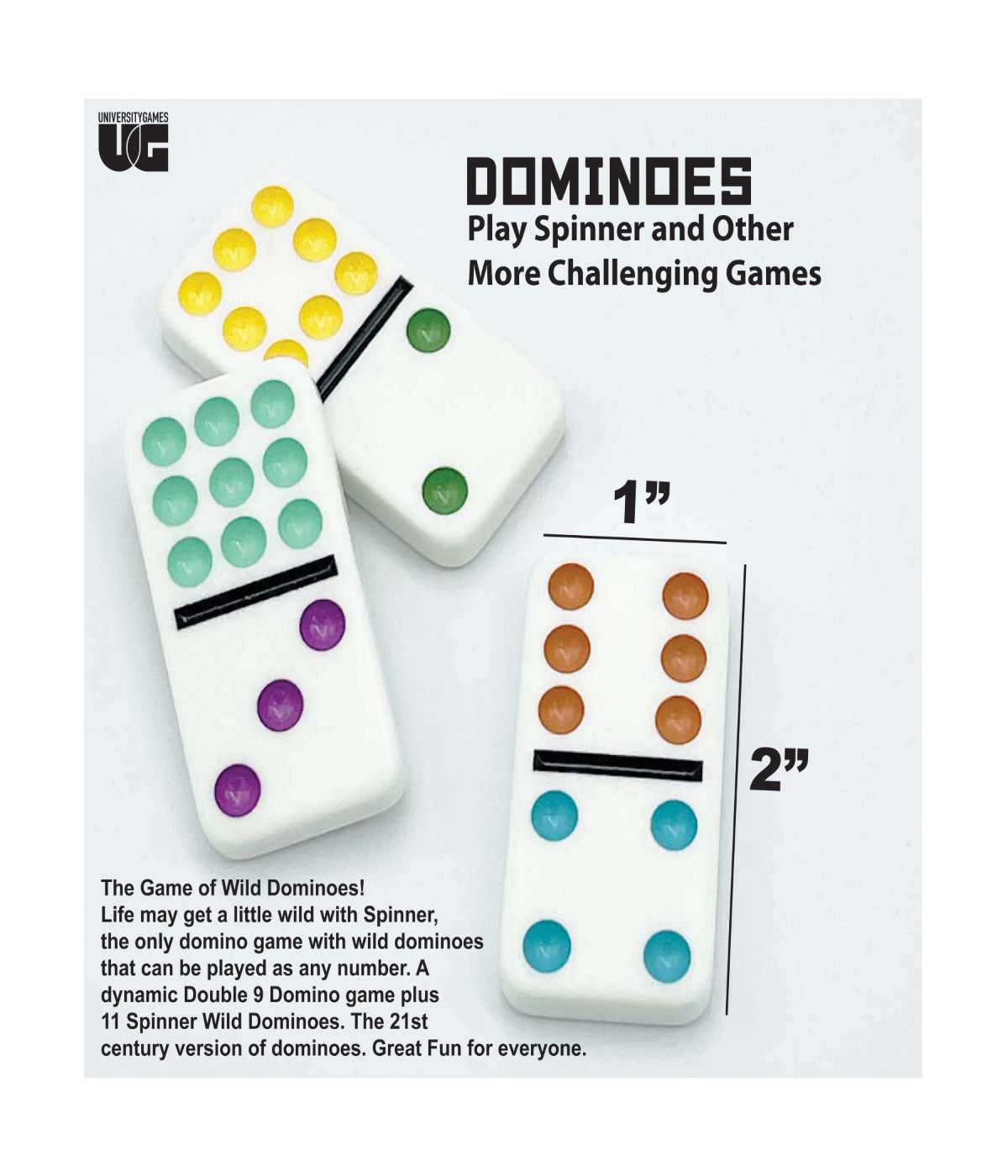  Spinner - The Game of Wild Dominoes! Tin Multi - Multi - Bonton