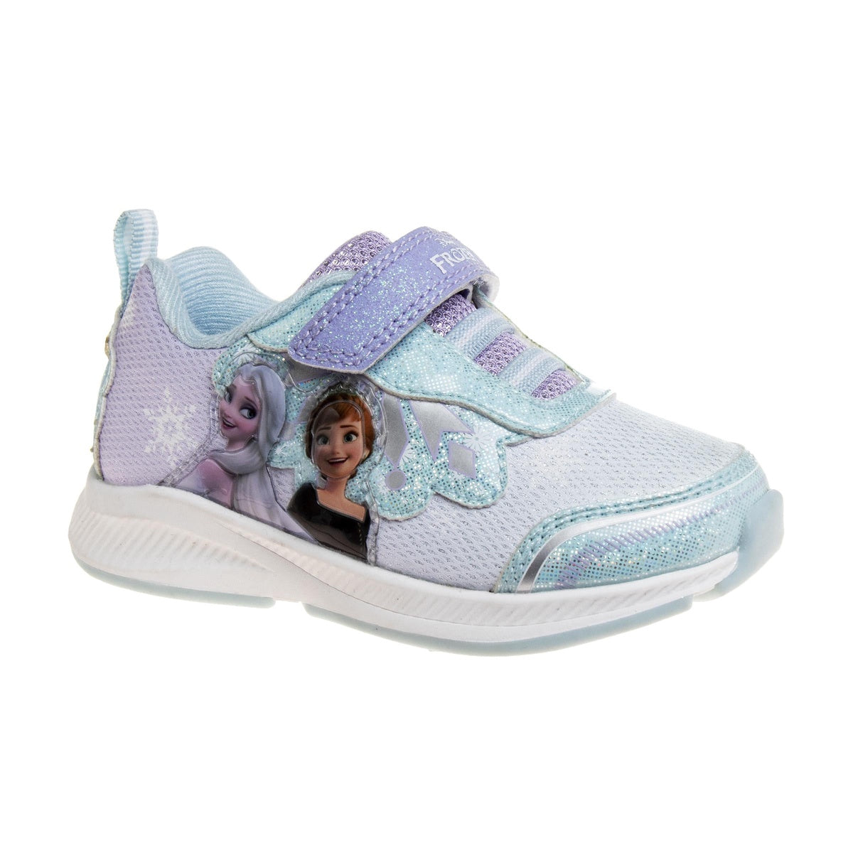  Josmo Disney Girls Frozen Light Up Laceless Running Shoes (Toddler/Little Girl) - 7 - Bonton